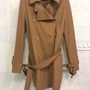Short trench coat by Piazza Sempione. Italian size 44 fits US medium 6-8.